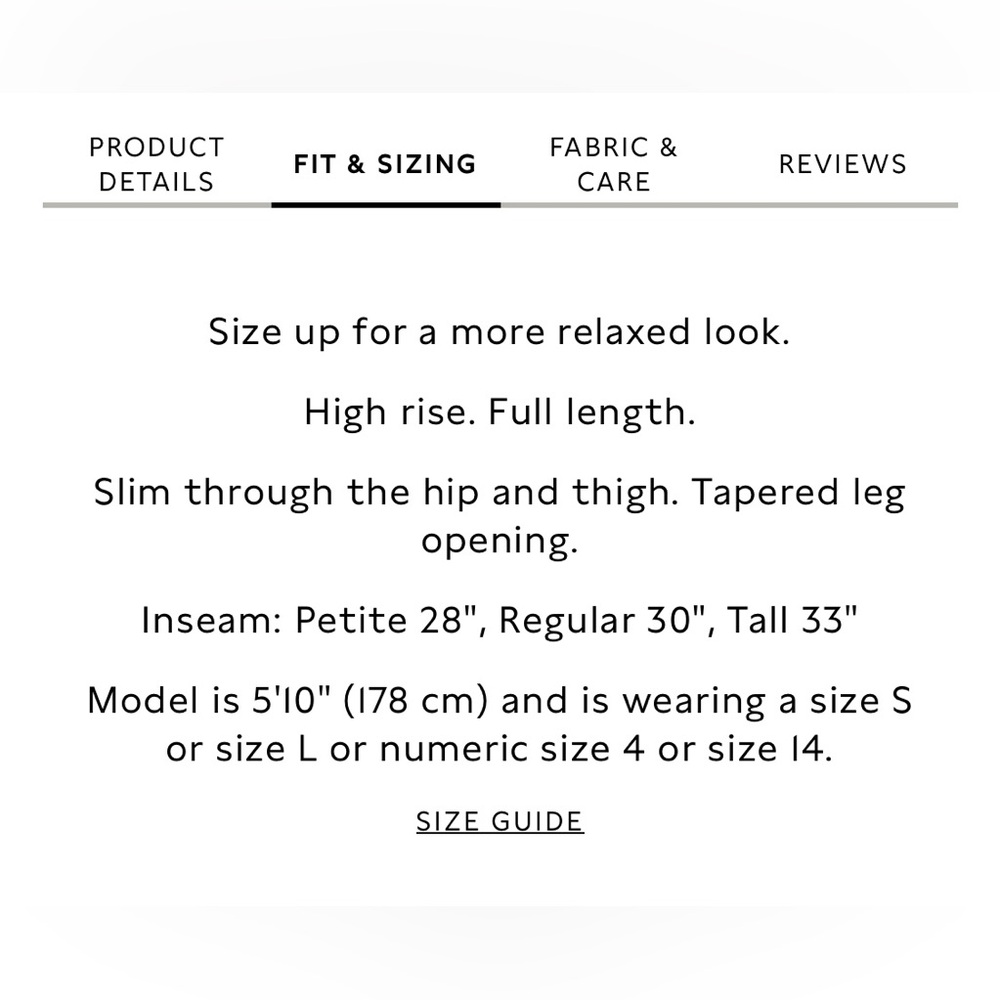 Banana Republic Sloan Mid-Rise Pants | Short Length | Black | Pockets | 6 | NWT - Picture 13 of 15